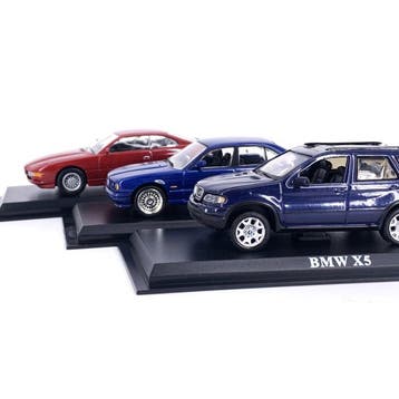 1:43 - Modelauto (3) - 3 official collectible models - BMW