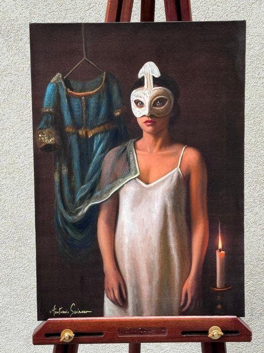 Antonio Sciacca (1957) - Senza titolo, Antiek en Kunst, Kunst | Schilderijen | Klassiek