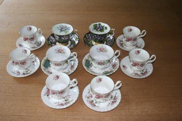 Royal Albert - Service de table (10) - Tasses à thé pour, Antiek en Kunst