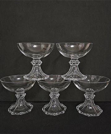 Val Saint Lambert - Verre à champagne - Yale - cristal, Antiquités & Art