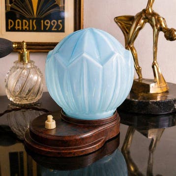 Lampe de table - Verre, art déco italien du début du XXe