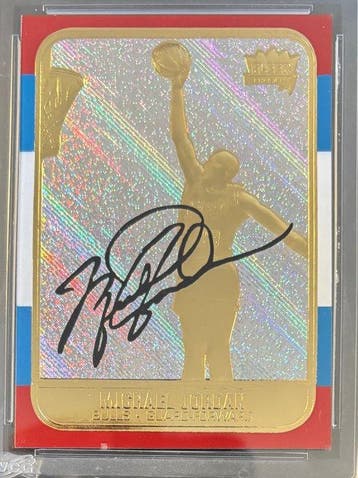1998 Fleer 23KT Gold Michael Jordan 1986 Rookie - Prism Holo