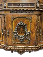 Vitrinekast - Hout, Glas, Porselein, Metaal - Hoogte: 242 cm