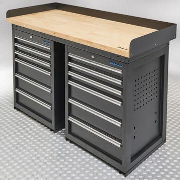 Datona Werkbank PRO met bamboe werkblad en 12 lades - 150, Ophalen of Verzenden, Nieuw