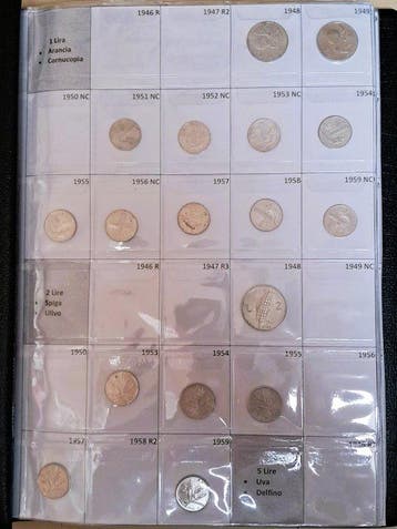 Italië. Collection of coins Ampia collezione di 245 monete