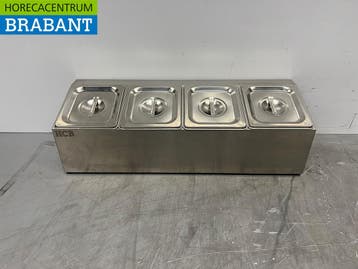 HCB RVS GN bakhouder 4 x 1/6 gastronorm GN 67 cm Horeca, Ophalen of Verzenden