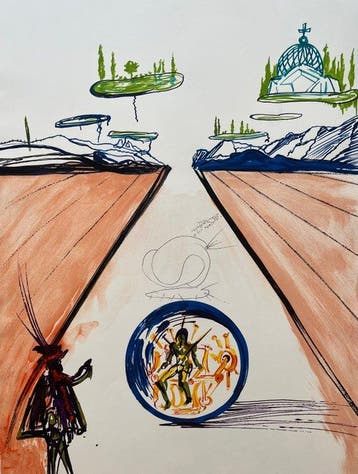 Salvador Dali (1904-1989) - Intra-Uterine Paradisiac