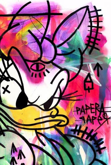 LACRISS (1990) - LOVE PINK ACID DAISY DUCK - TOP ORIGINAL