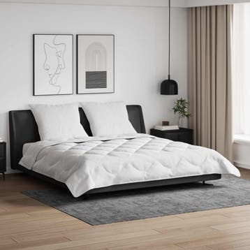 vidaXL Dekbed met kussen 3 st Wit Microvezel, Verzenden