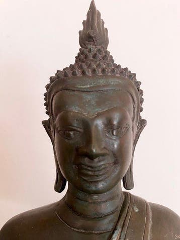Grote Boeddha 44 cm - Brons - Thailand - 19e-20e eeuw