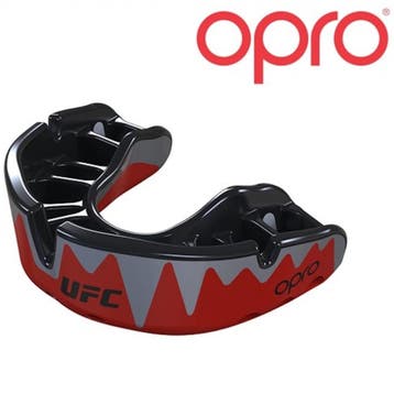 UFC OPRO Platinum Gebitsbeschermer Rood Metal Zwart Adult, Verzenden, Nieuw, Overige, Vechtsportbescherming