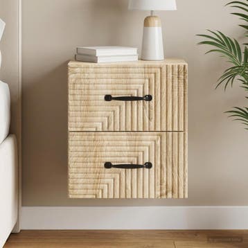 vidaXL Muurbevestigde Nachttafel Sonoma Eiken 34,5 x 33 x 40, Verzenden, Nieuw