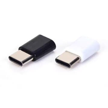Micro-USB naar USB-C Adapter Converter - High Speed - Zwart, Audio, Tv en Foto, Audiokabels en Televisiekabels, Verzenden, Nieuw