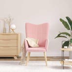 vidaXL Fauteuil Roze 62 x 67 x 95,5 cm Sherpa Stof, Verzenden, Nieuw