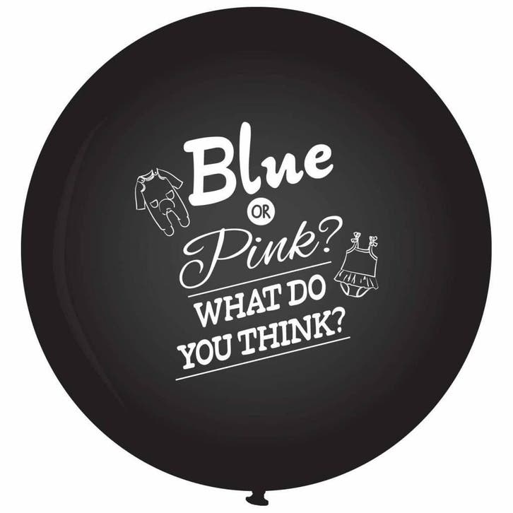 Gender Reveal Ballon 90cm, Hobby en Vrije tijd, Feestartikelen, Nieuw, Verzenden