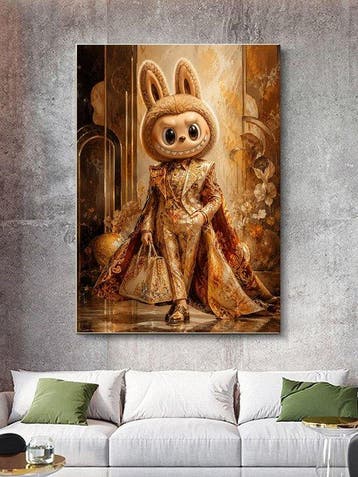 Shayer - Labubu Royale – The Golden Heir - XL - 60x80cm -