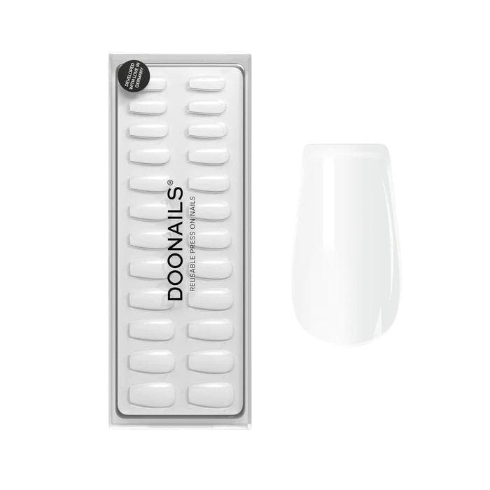 Doonails - Soft Gel Press Ons - Snow White Short Coffin, Verzamelen, Overige Verzamelen, Verzenden