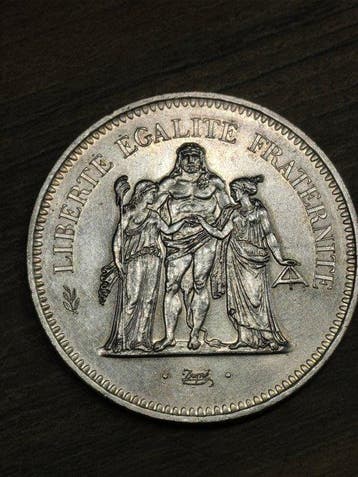 Frankrijk. Ve République. 50 Francs 1977 Hercule (Zonder