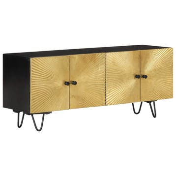 vidaXL Tv-meubel 110x30x45 cm massief mangohout, Verzenden, Nieuw