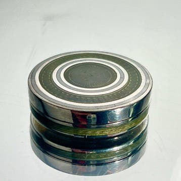 Doos - Zalf - Vanity - Art Deco - Belle Époque - .925 zilver