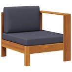 Middenbank met arm, acaciahout | Retour Deal | 48% Korting!, Tuin en Terras, Verzenden, Nieuw, Hout