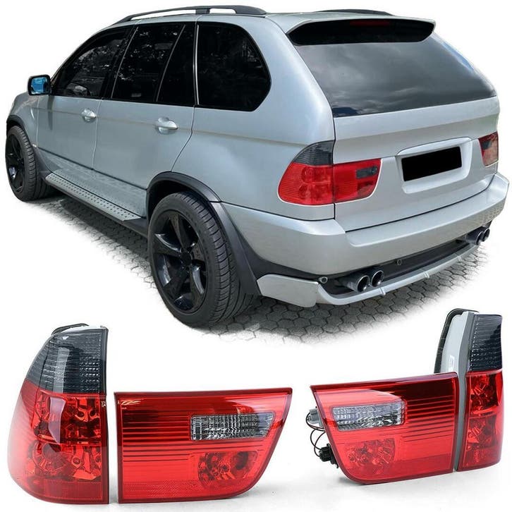 Achterlichten Rood/ Smoke Design BMW X5 E53 B5259, Auto-onderdelen, Verlichting, Nieuw, BMW