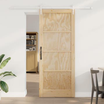 vidaXL Schuifdeur ORKDAL 86 x 211 cm Massief grenenhout, Verzenden