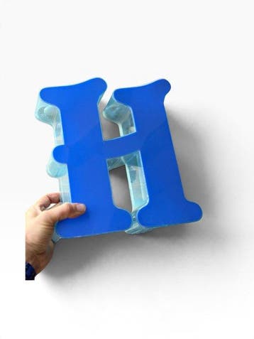 Grote Letter “H” / GEEN RESERVEPRIJS! - Lichtbord - Plastic