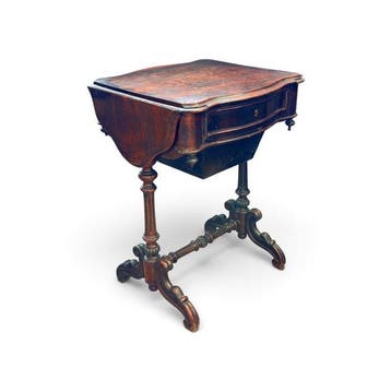 Table dappoint - Ouverture des ailes - Acajou - Table de