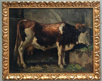 École animalière européenne (XIX) - La Vache à l’étable
