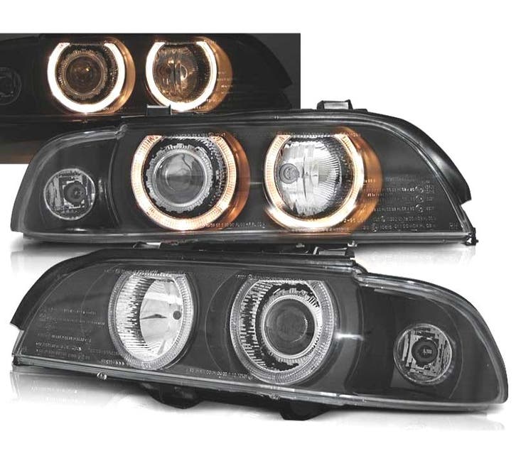 PHARES BMW E39 95-03 YEUX ANGE H7 H7 NOIR, Auto-onderdelen, Verlichting, Verzenden
