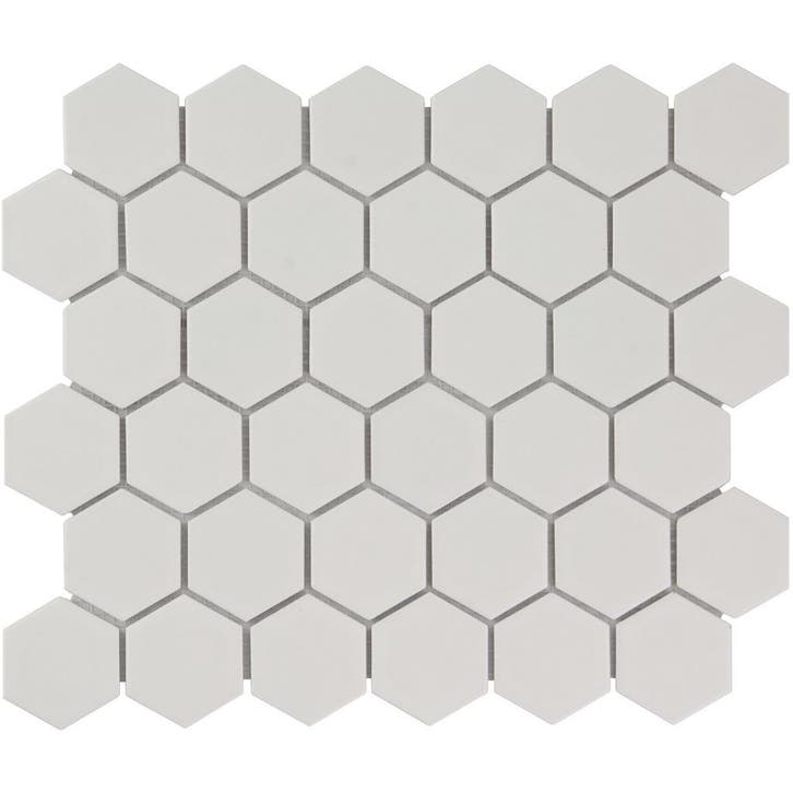 Wand & Vloer Mozaïek Tegels Factory Hexagon Keramiek Wit..., Doe-het-zelf en Bouw, Tegels, 20 tot 40 cm, 20 tot 40 cm, 10 m² of meer