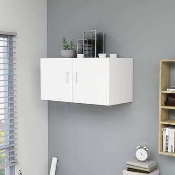 vidaXL Hangkast 80x39x40 cm bewerkt hout wit, Verzenden