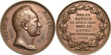 Brons medaille 1882 Sachsen-coburg-gotha medaille, Verzenden, België