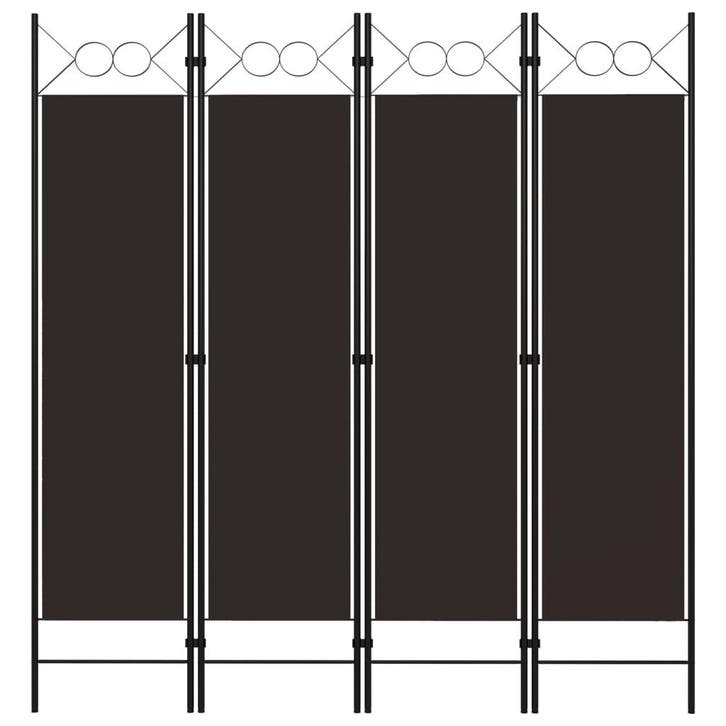 vidaXL Kamerscherm met 4 panelen 160x180 cm bruin, Huis en Inrichting, Woonaccessoires | Overige, Nieuw, Verzenden