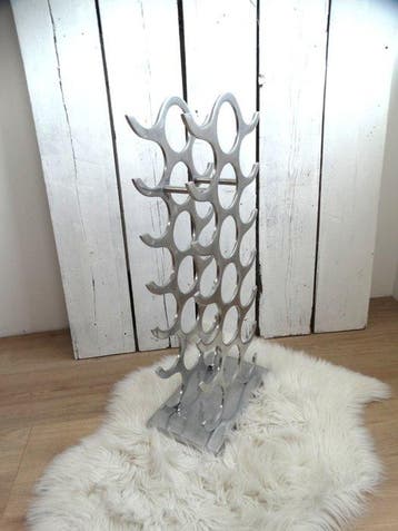 Michael Noll - Wijnrek - Aluminium - **18 flessen**