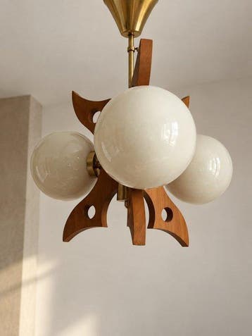 Szarvas - Plafondlamp - Opaline glas - design hanglamp o