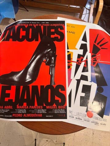 Pedro Almodovar - Lote 2 Carteles: Atame & Tacones Lejanos, Verzamelen, Nieuw
