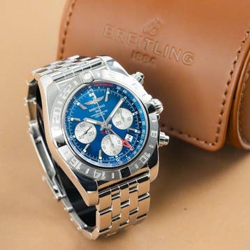 Breitling - Chronomat 44 GMT Blue Dial - AB0420 - Heren -, Nieuw
