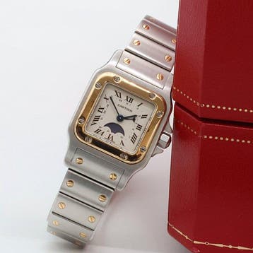 Cartier - Santos Galbee Moon Phase - 119902 - Dames -, Nieuw