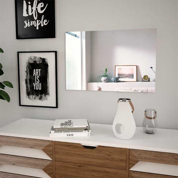 vidaXL Wandspiegel rechthoekig 60x40 cm glas, Huis en Inrichting, Verzenden, Nieuw