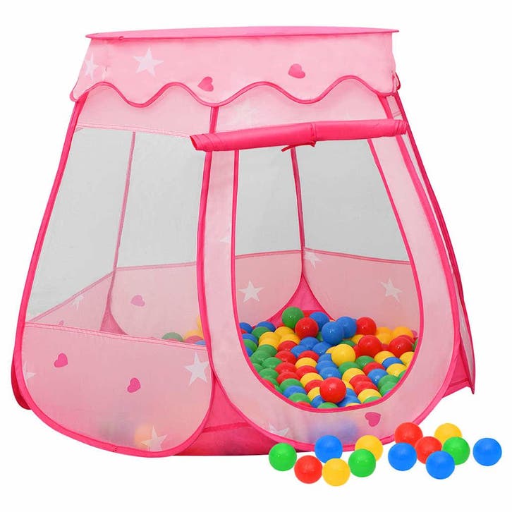 vidaXL Kinderspeeltent 102x102x82 cm roze, Kinderen en Baby's, Speelgoed | Buiten | Speeltoestellen, Nieuw, Verzenden