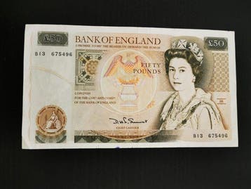 Grande Bretagne. - 8 banknotes - total 87 Pounds - various
