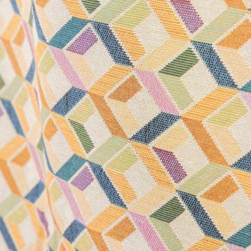 BA016 - Gobelinstof met geometrisch diamantenmotief -