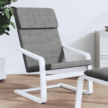 vidaXL Relaxstoel stof donkergrijs, Verzenden, Nieuw