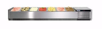 Opzetkoelvitrine | 6x 1/3 GN | 1450x395x225(h)mm Afinox, Verzenden, Nieuw in verpakking