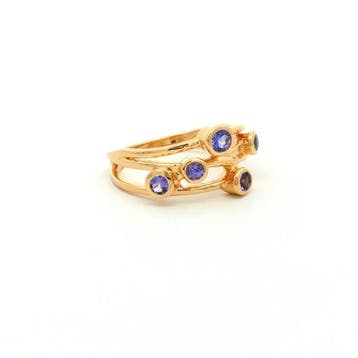 Zonder minimumprijs - Ring Zilver, Verguld - 0.53ct. tw.