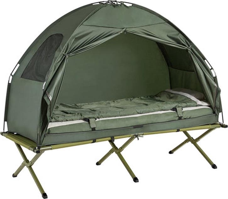 2dekans | SoBuy - 4-in-1 Campingtent Kit - Pop-Up Tent -, Caravanes & Camping, Tentes, Enlèvement ou Envoi