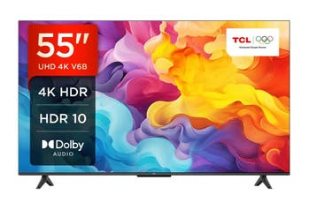 TCL 55V6B 55 inch, 4K Ultra HD, HDR TV, ondersteunt door..., Ophalen of Verzenden, Nieuw