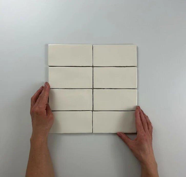 Wandtegel Equipe Cerámica Atlas Creme Mat 7,5x15, Doe-het-zelf en Bouw, Tegels, Minder dan 20 cm, Minder dan 20 cm, 10 m² of meer